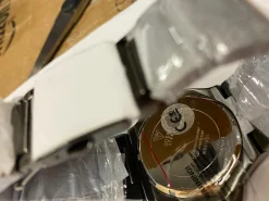 Guess Armbanduhr Herren-Armbanduhr XL Rigor Multifunktion Analog Quarz Edelstahl W0218G1