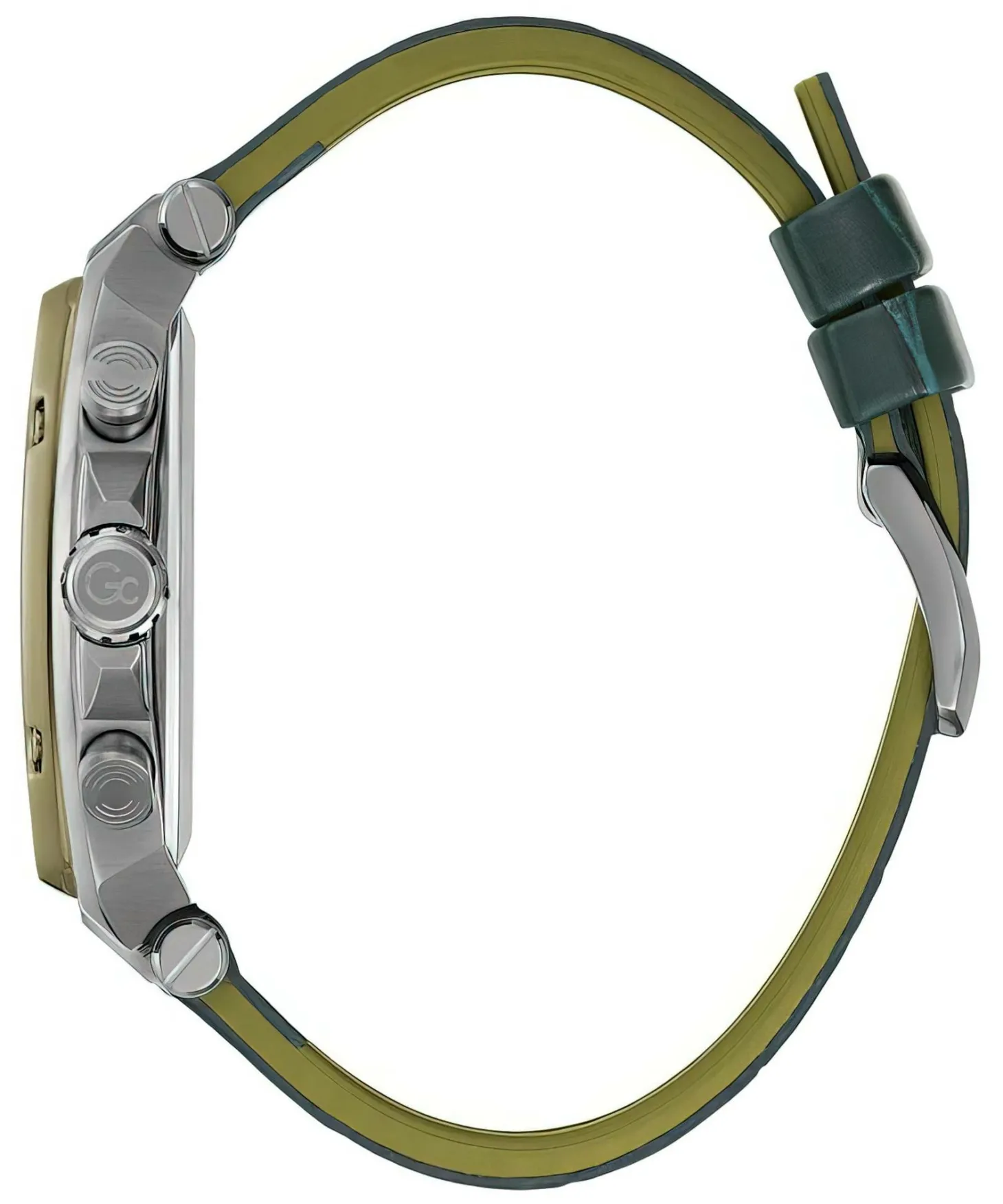 Guess Collection Herrenuhr Spirit Tonneau grün Y83011G9MF