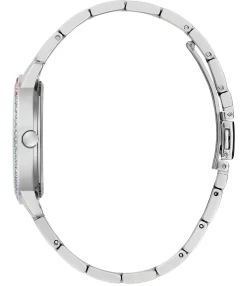 Guess Damen Armbanduhr THREE OF HEARTS silber 34 mm GW0657L1