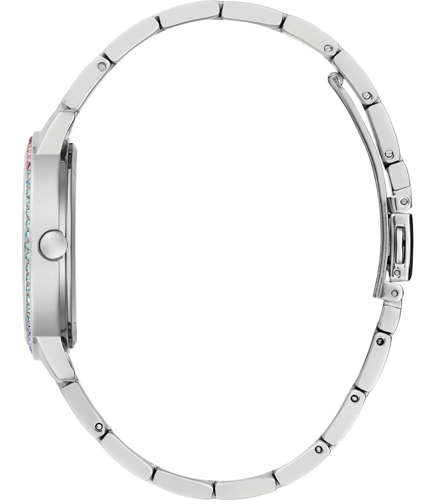 Guess Damen Armbanduhr THREE OF HEARTS silber 34 mm GW0657L1