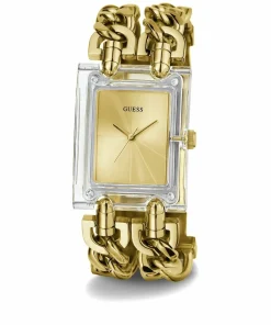Guess Damen Armbanduhr MOD HEAVY METAL gold 29 mm GW0669L1