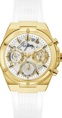 Guess Damen Armbanduhr 39 mm Armband Silikon GW0409L2