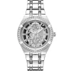 Guess Damen Armbanduhr Allara Multifunktion skeleton Silber GW0604L1