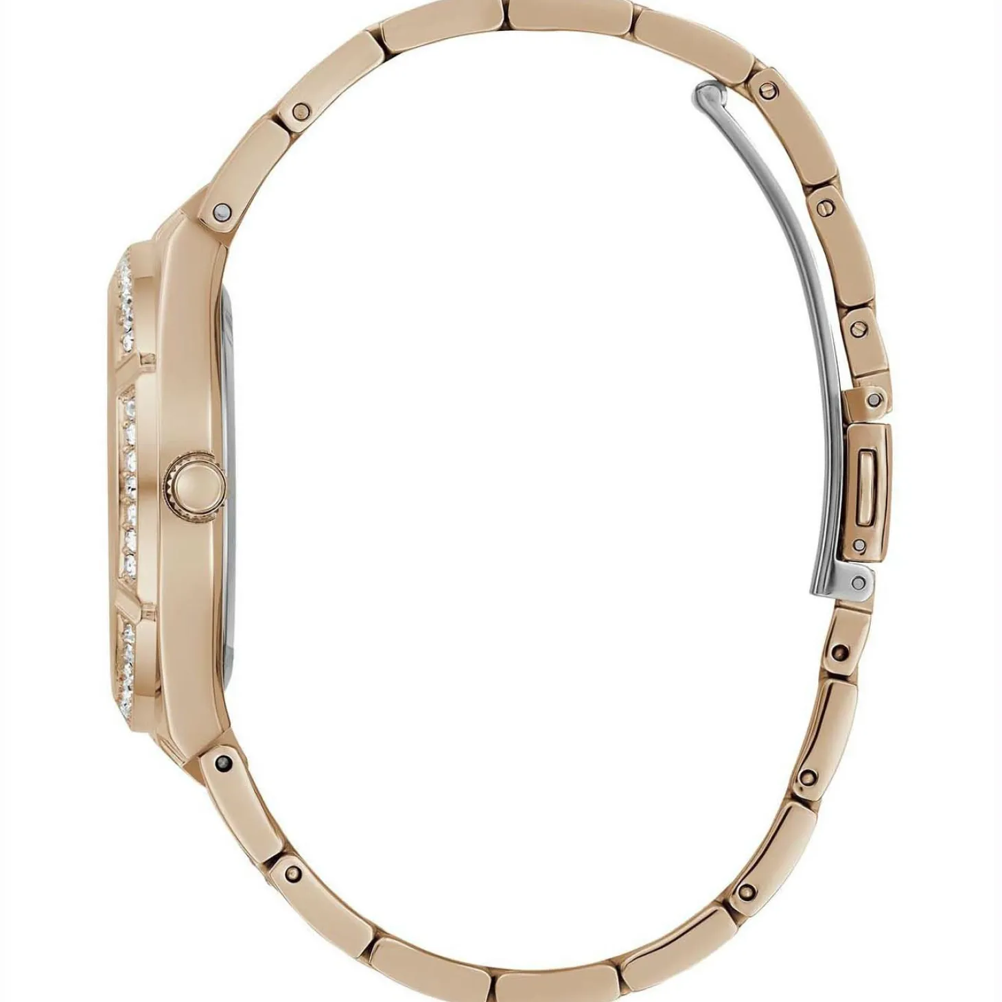 Guess Damen Armbanduhr Allara Multifunktion skeleton Rosegold GW0604L3