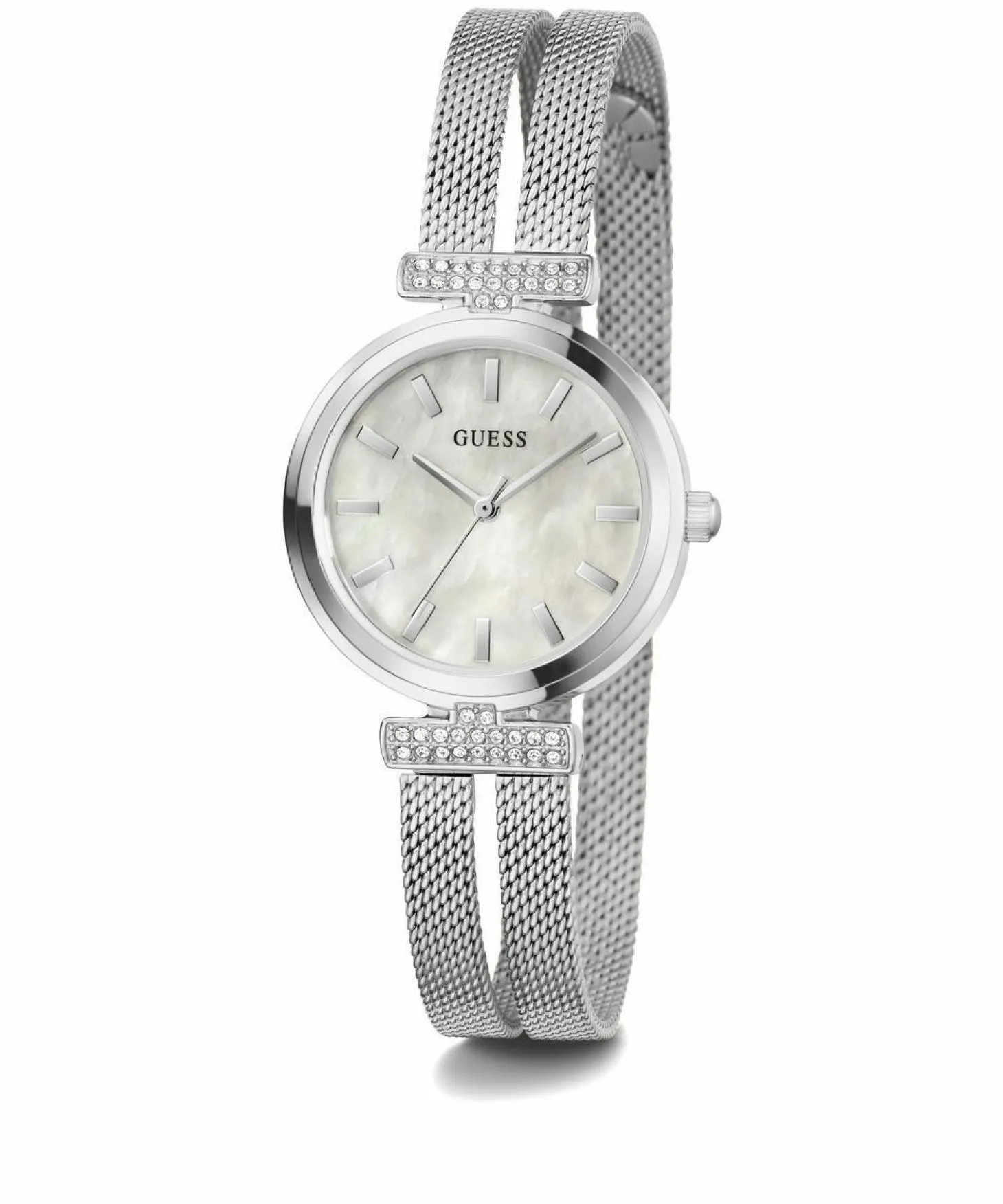 Guess Damen Armbanduhr Array silber 28 mm GW0471L1