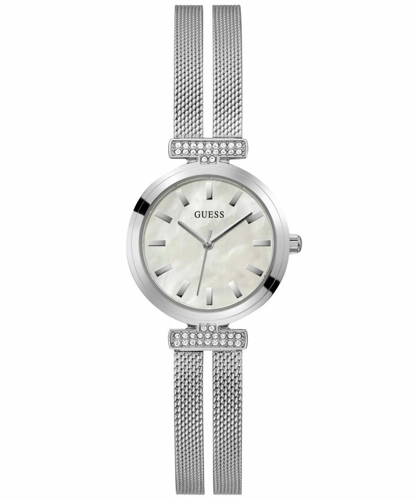 Guess Damen Armbanduhr Array silber 28 mm GW0471L1