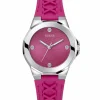 Guess Damen Armbanduhr Corset schwarz, pink, silber 38 mm GW0599L1