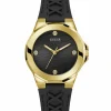 Guess Damen Armbanduhr Corset schwarz, gold 38 mm GW0599L2