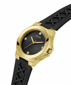Guess Damen Armbanduhr Corset schwarz, gold 38 mm GW0599L2