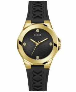 Guess Damen Armbanduhr Corset schwarz, gold 38 mm GW0599L2