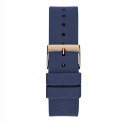 Guess Damen Armbanduhr Cubed roségold, blau 40 mm GW0665L2