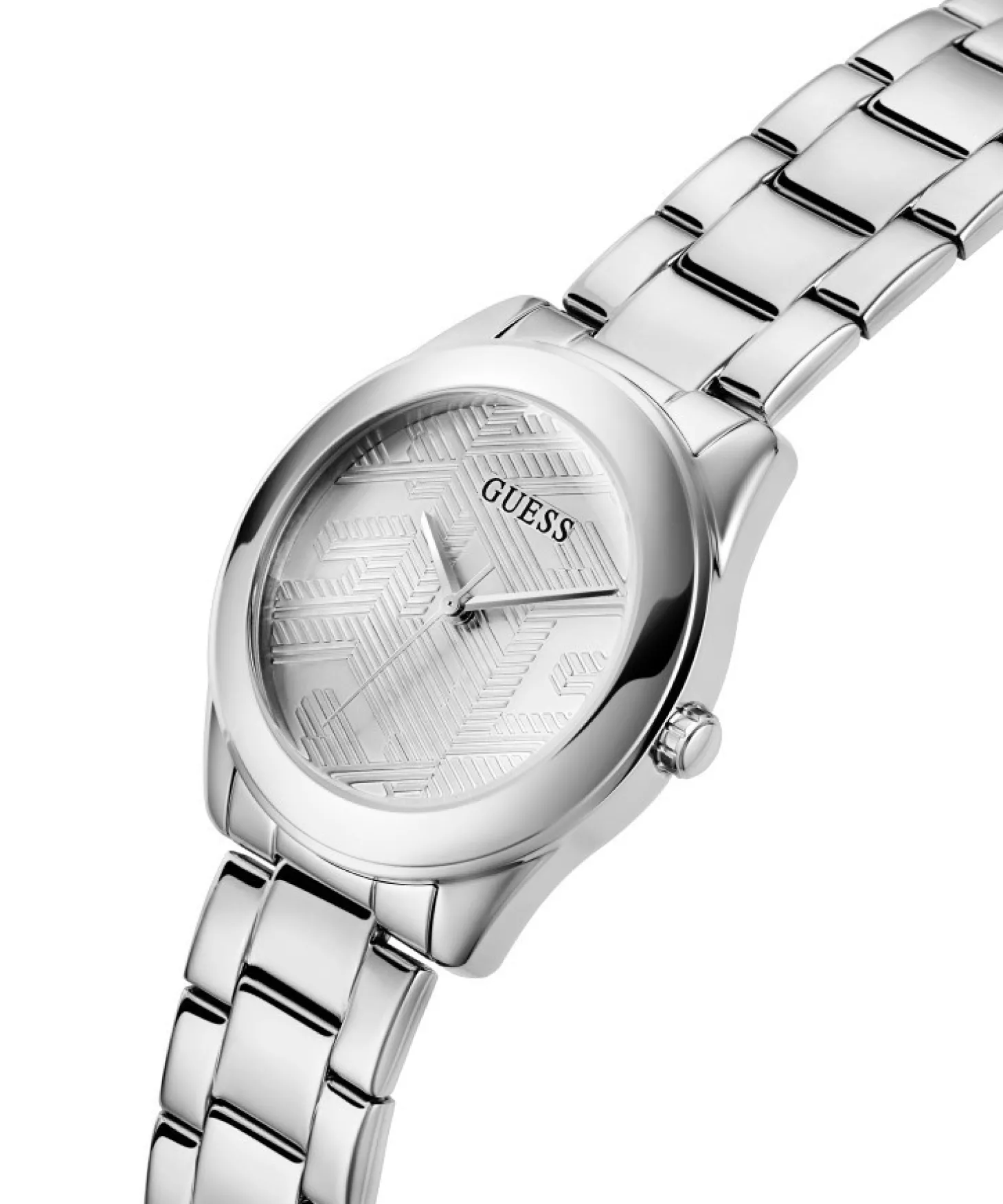 Guess Damen Armbanduhr Cubed silber 40 mm GW0606L1