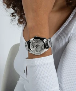 Guess Damen Armbanduhr Cubed silber 40 mm GW0606L1