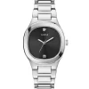 Guess Damen Armbanduhr Eve silber, schwarz 32 mm GW0615L1