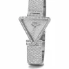 Guess Damen Armbanduhr Fame Triangle silber 34 mm GW0644L1