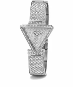 Guess Damen Armbanduhr Fame Triangle silber 34 mm GW0644L1