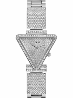 Guess Damen Armbanduhr Fame Triangle silber 34 mm GW0644L1
