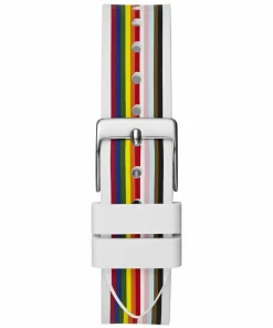 Guess Damen Armbanduhr Fame Triangle weiß, mehrfarbig 35 mm GW0679L1