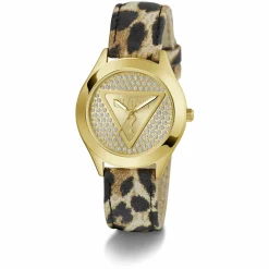 Guess Damen Armbanduhr GLITZ PLAQUE gold GW0745L2