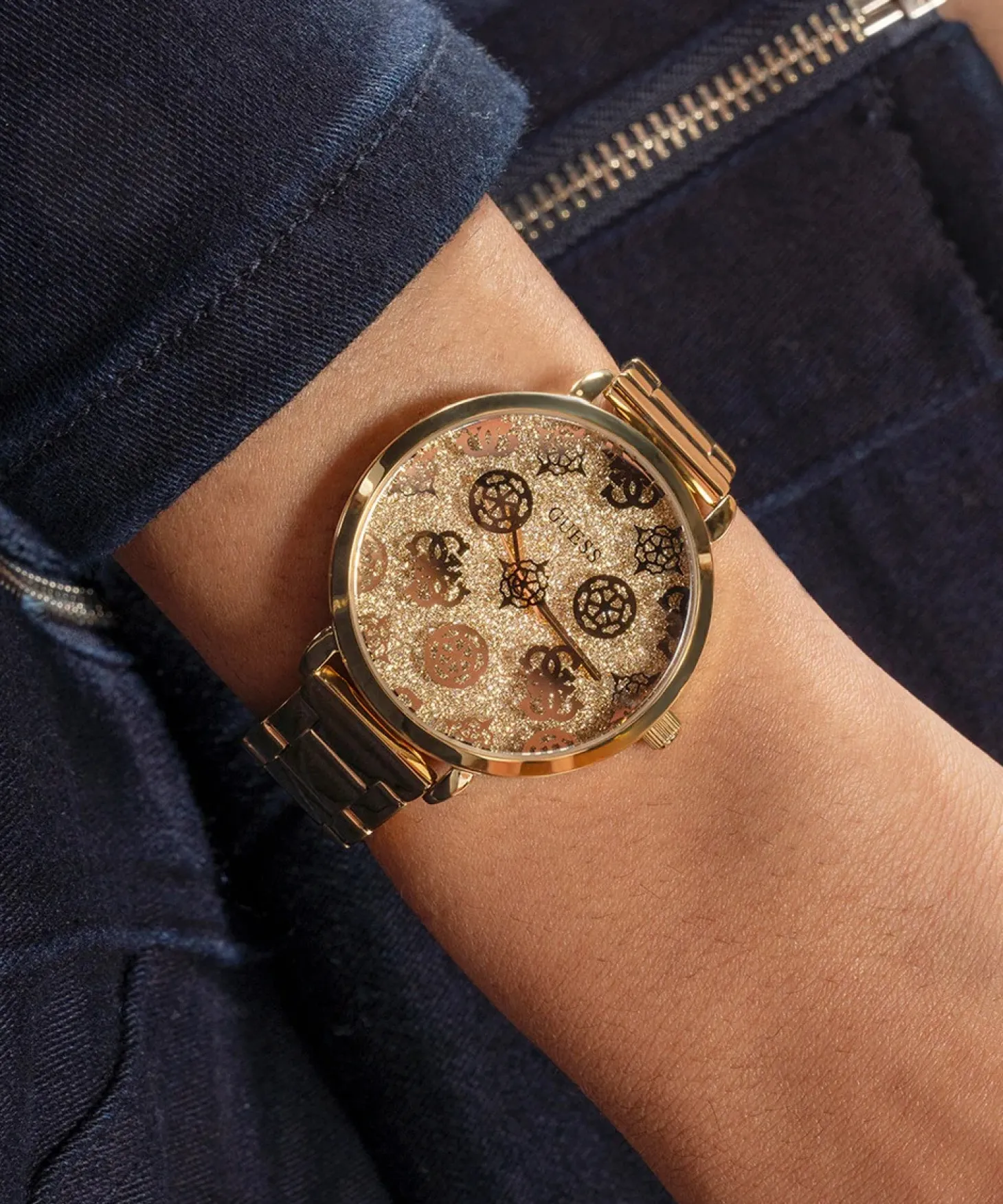 Guess Damen Armbanduhr Gold Sugarplum GW0670L2