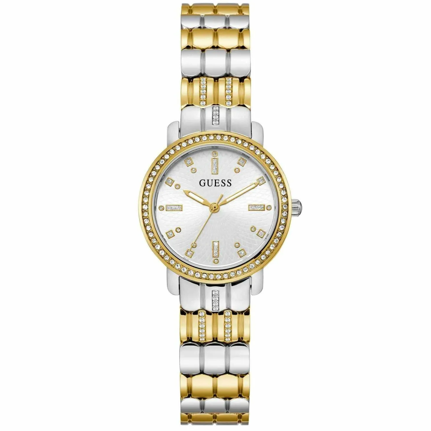 Guess Damen Armbanduhr Hayley gold, silber 30 mm GW0612L2