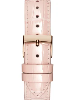Guess Damen Armbanduhr Leder Armband SPARKLING PINK GW0032L2