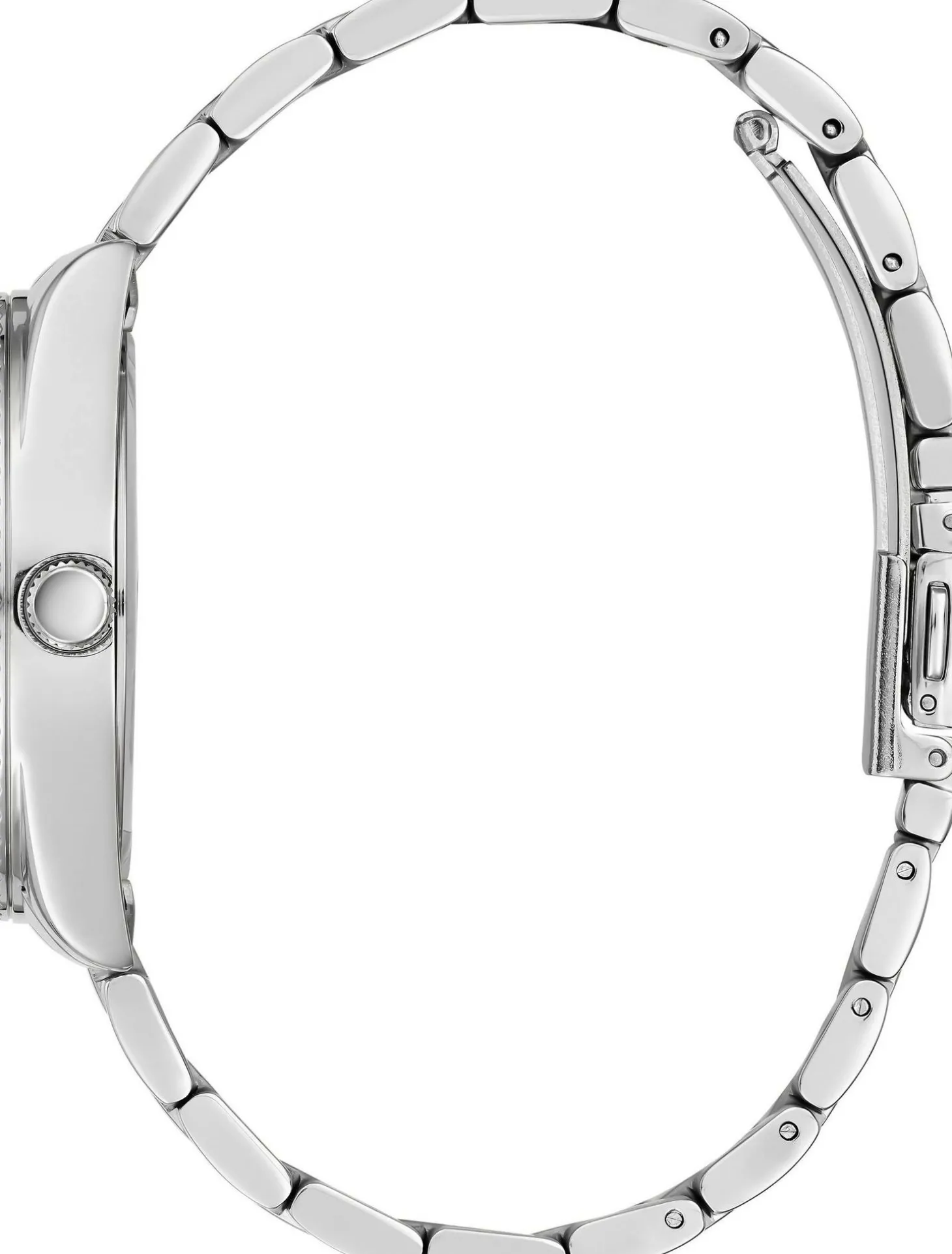 Guess Damen Armbanduhr Luna, Day/Date silber 36 mm GW0308L1