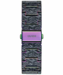 Guess Damen Armbanduhr Misfit, schwarz, pink 38 mm GW0597L2