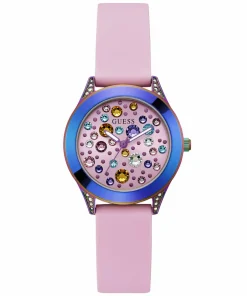 Guess Damen Armbanduhr MINI WONDERLUST rosa, blau 34 mm GW0678L3