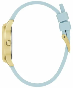 Guess Damen Armbanduhr MINI WONDERLUST hellblau, gold 34 mm GW0678L1