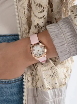 Guess Damen Armbanduhr Mini Luna rosa, rosegold GW0724L3