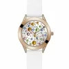 Guess Damen Armbanduhr MINI WONDERLUST weiß, roségold 34 mm GW0678L4