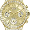 Guess Damen Armbanduhr MOONLIGHT gold Armband GW0320L2