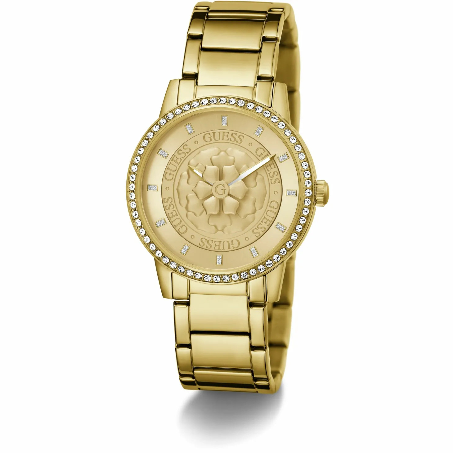 Guess Damen Armbanduhr PETAL gold GW0747L2