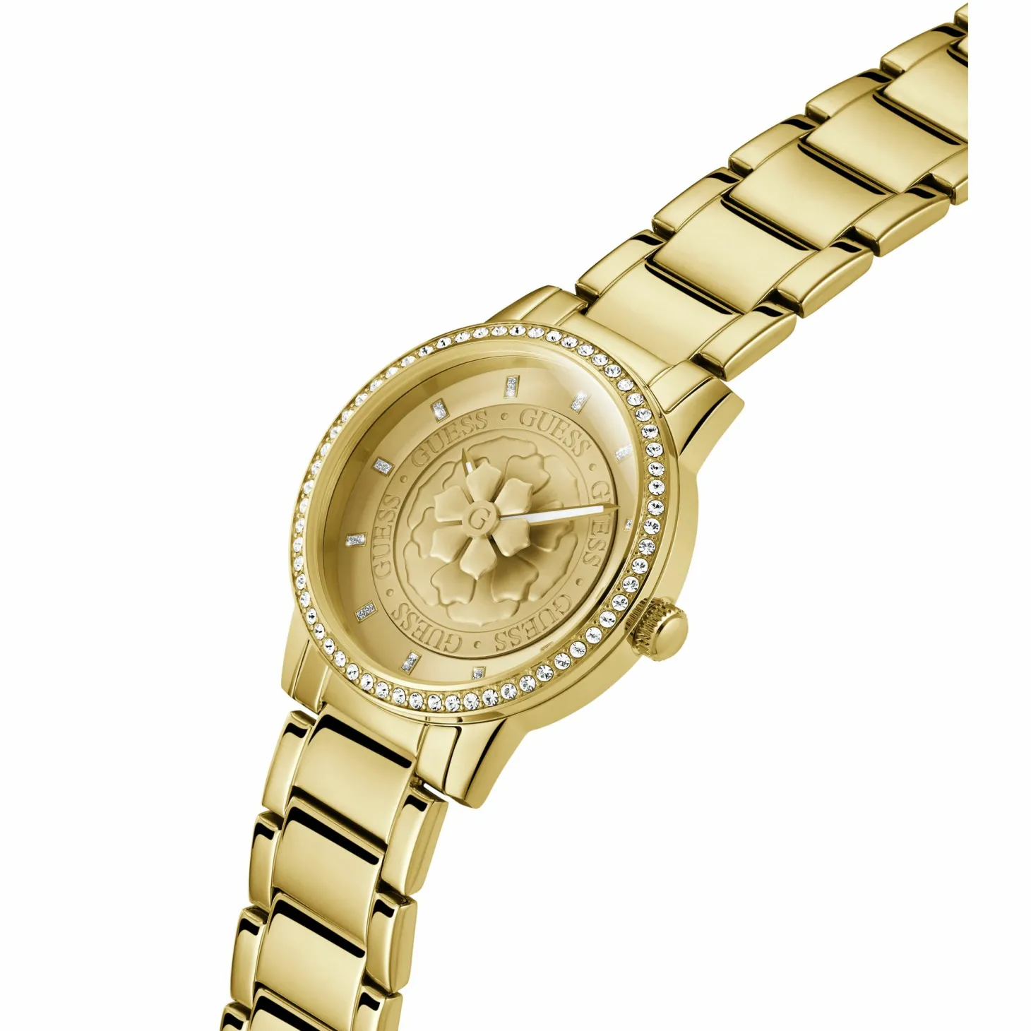 Guess Damen Armbanduhr PETAL gold GW0747L2