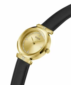 Guess Damen Armbanduhr RUMOUR schwarz, gold 34 mm GW0689L2