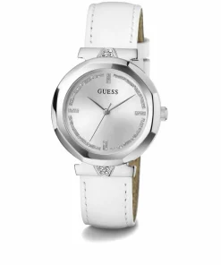 Guess Damen Armbanduhr RUMOUR weiß, silber 34 mm GW0689L1