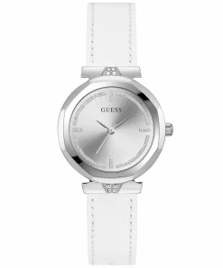 Guess Damen Armbanduhr RUMOUR weiß, silber 34 mm GW0689L1