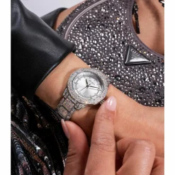 Guess Damen Armbanduhr SHOOTING STAR silber GW0746L1