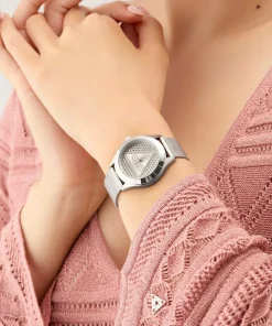 Guess Damen Armbanduhr silber GT GLITZ PLAQUE GW0835L1