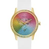 Guess Damen Armbanduhr Silicon 40 mm Rainbow GW0589L1