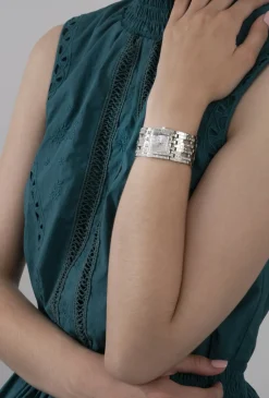 Guess Damen Armbanduhr WATERFALL silber 22 mm GW0441L1