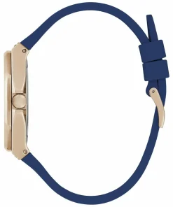 Guess Damen Armbanduhr ZEST Multifunktion blau, roségold 39 mm GW0694L4