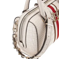 Guess Damen Handtasche Croc-Print Ecru/Stone Beige HWCG9307050STO