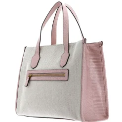 Guess Damen Handtasche G Status Tote Natural / Light Rose HWWK9198220NLR