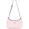 Guess Damen Meridian Mini Top Zip Shoulder Bag Rosa HWBG8778720LTR
