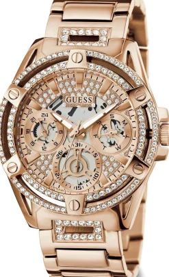 Guess Damen Multifunkion Armbanduhr Queen rosegold 40 mm GW0464L3