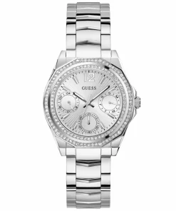 Guess Damen Multifunkion Armbanduhr RITZY silber 36 mm GW0685L1