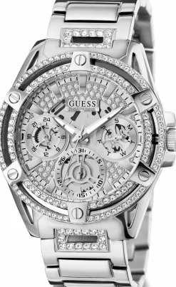 Guess Damen Multifunkion Armbanduhr Queen silber 40 mm GW0464L1
