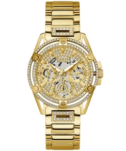 Guess Damen Multifunkion Armbanduhr Queen gold 40 mm GW0464L2